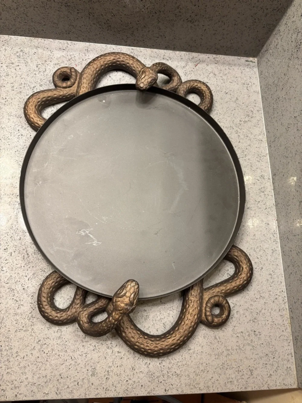 West Elm Halloween Metal Snake Serving Tray